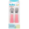 Kit talher infantil BubaZoo Unicórnio rosa Buba