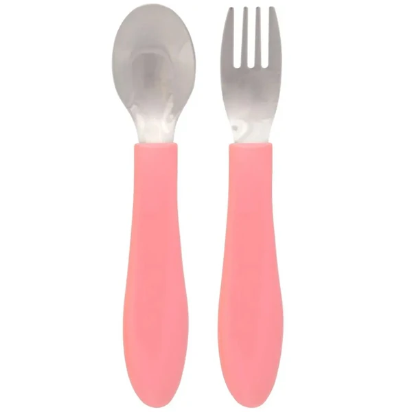 Kit talher infantil BubaZoo Unicórnio rosa Buba