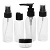 Kit viagem com necessaire impermeável 5 frascos + 1 bolsa 6 peças
