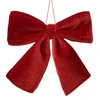 Laço clássico de veludo vermelho para Árvore de Natal 30x35