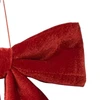 Laço clássico de veludo vermelho para Árvore de Natal 30x35