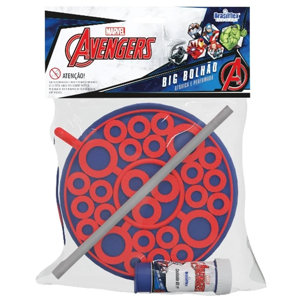 Lança bolhas de sabão Big Bolhão Vingadores Marvel