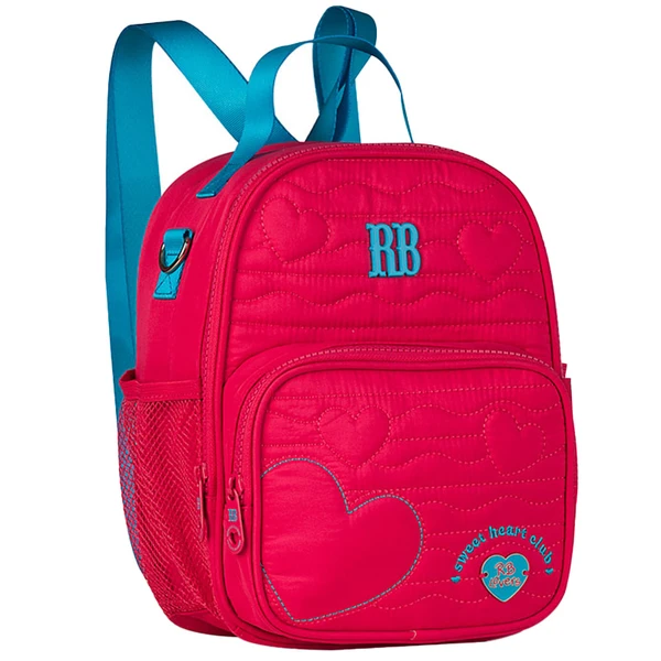 Lancheira térmica 2 em 1 9" Heart Beats Rebecca Bonbon - rosa