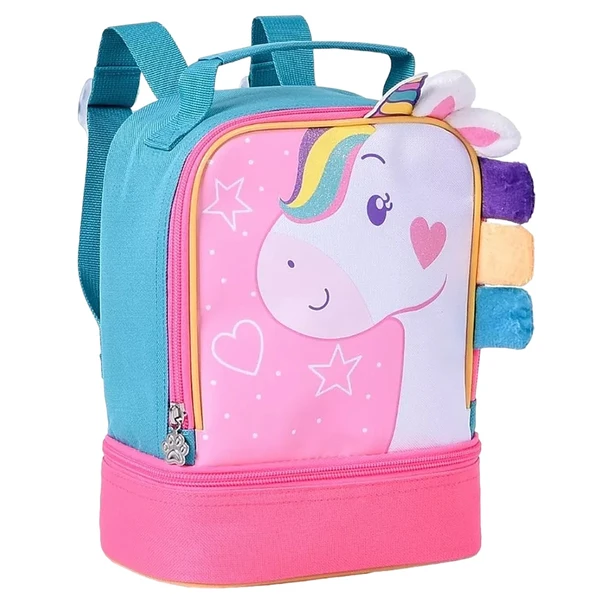 Lancheira térmica 3 em 1 Unicórnio Clio Pets 9"