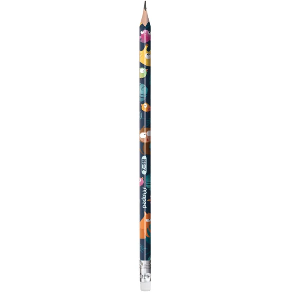 Lápis Grafite HB Jungle Fever Maped com Suporte Ergonômico