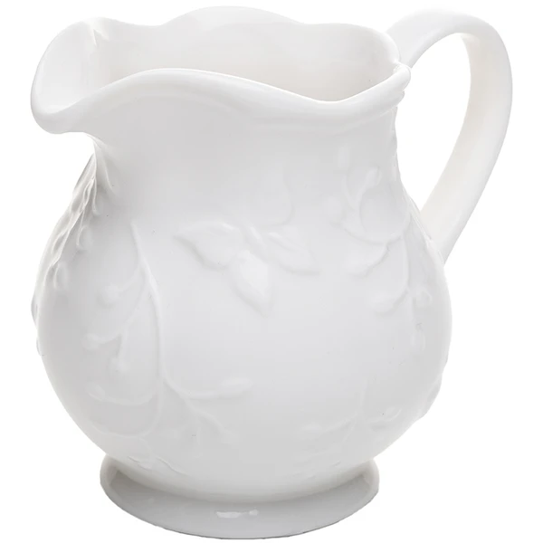 Leiteira de porcelana branca Butterfly Flower Lyor 250 ml