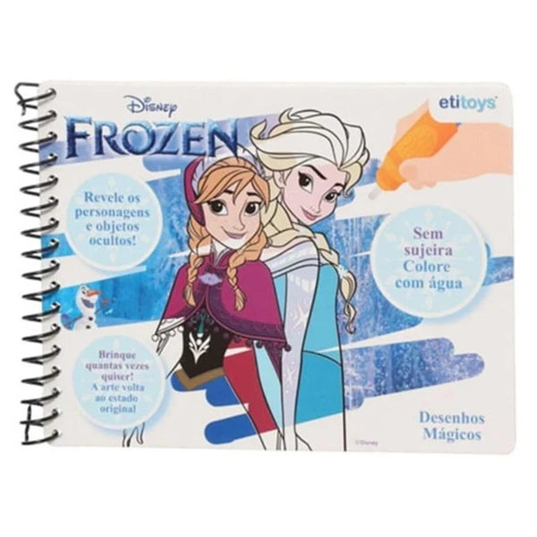 Livro mágico para colorir com água Frozen Disney