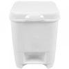 Lixeira com pedal branca 8 litros 24x22x30