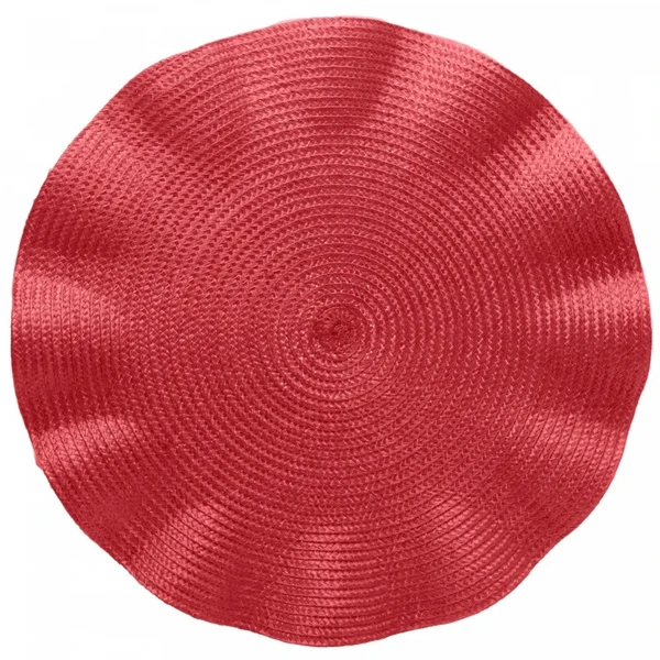 Lugar americano com bordas onduladas Bababo vermelho Wolff 38 cm
