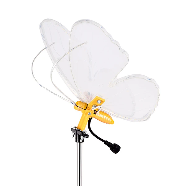 Luminária Borboleta com luz quente para área externa, interna ou decoração da Árvore de Natal Grillo 40 cm (bivolt)