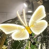 Luminária Borboleta com luz quente para área externa, interna ou decoração da Árvore de Natal Grillo 40 cm (bivolt)
