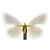 Luminária Borboleta com luz quente para área externa, interna ou decoração da Árvore de Natal Grillo 40 cm (bivolt)