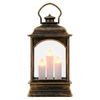 Luminária Mini Lanterna Retrô com 3 velas de LED 7x12