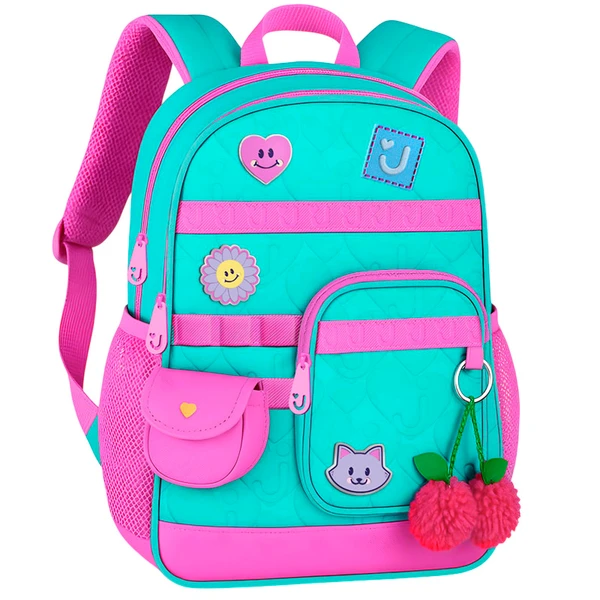 MOCHILA DE COSTAS ESCOLAR JUJU TEÓFILO SOFT COM MATELASSÊ 16"