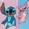 Mala de bordo 360° Stitch e Angel Disney Luxel - rose
