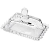 Manteigueira de cristal Pearl Wolff 14x9x8