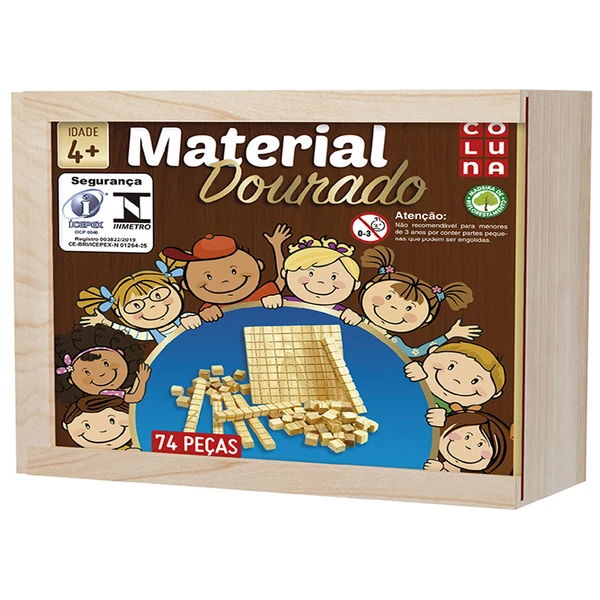 Material dourado 74 peças