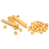 Material dourado em madeira pinus 111 peças