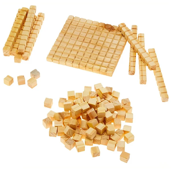 Material dourado em madeira pinus 62 peças