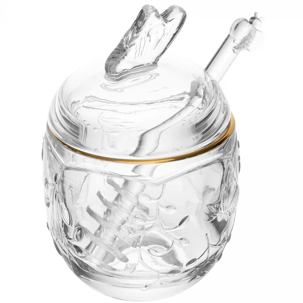 Meleira de cristal New Butterfly com fio de ouro Lyor 250 ml