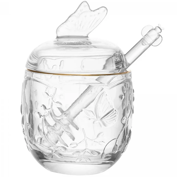 Meleira de cristal New Butterfly com fio de ouro Lyor 250 ml