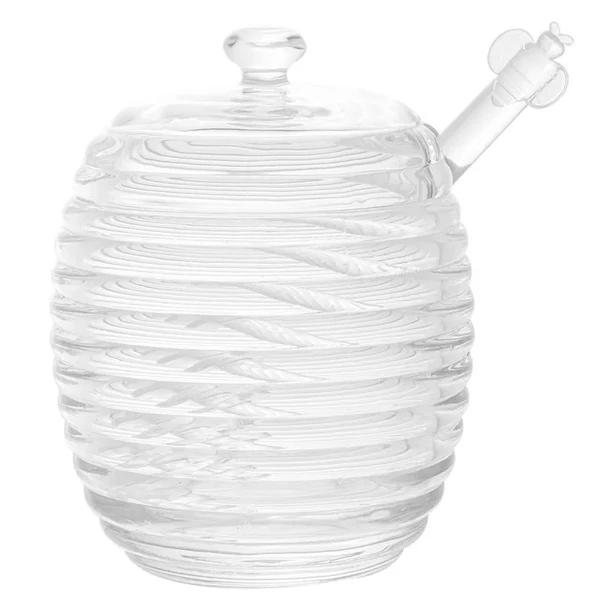 Meleira de cristal com pegador e tampa Lyor 210 ml