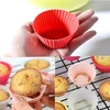 Mini forma de silicone para finger food e lancheira escolar redonda 12 peças