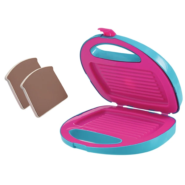 Mini sanduicheira infantil com 2 torradas para brincar