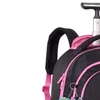 Mochila carrinho 2 em 1 19" Flower Power Rebecca Bonbon - preta