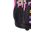 Mochila carrinho 2 em 1 19" Flower Power Rebecca Bonbon - preta
