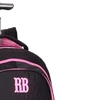 Mochila carrinho 2 em 1 19" Flower Power Rebecca Bonbon - preta