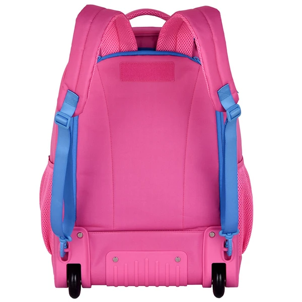 Mochila carrinho 2 em 1 19" Flower Power Rebecca Bonbon - rosa