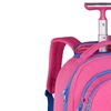 Mochila carrinho 2 em 1 19" Flower Power Rebecca Bonbon - rosa