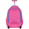 Mochila carrinho 2 em 1 19" Flower Power Rebecca Bonbon - rosa