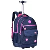 Mochila carrinho 2 em 1 em nylon com patches Luluca 19"