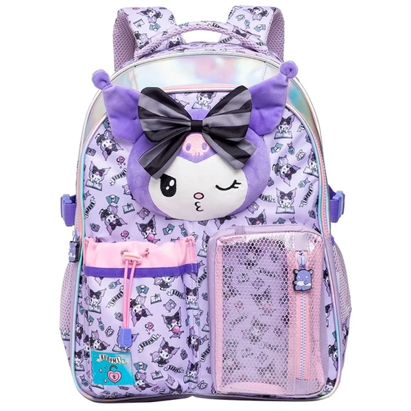 Mochila de costas 17" Kuromi Tween Utility Plush Sanrio Xeryus