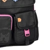 Mochila de costas e de bordo 17,5" Flower Power Rebecca Bonbon - preta