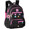 Mochila de costas e de bordo 17,5" Flower Power Rebecca Bonbon - preta