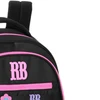 Mochila de costas e de bordo 17,5" Flower Power Rebecca Bonbon - preta