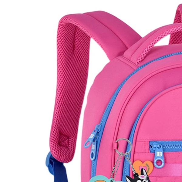 Mochila de costas e de bordo 17,5" Flower Power Rebecca Bonbon - rosa