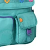 Mochila de costas e de bordo 17,5" Flower Power Rebecca Bonbon - verde