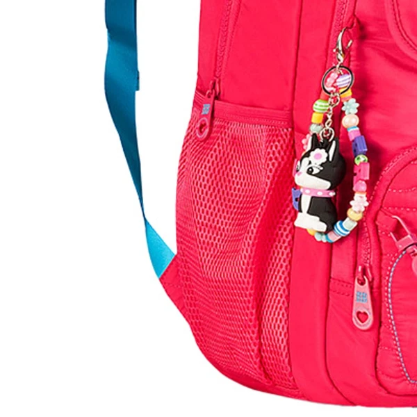Mochila de costas e de bordo 17,5" Heart Beats Rebecca Bonbon - rosa