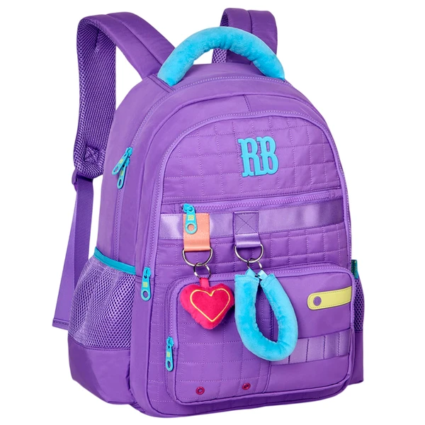 Mochila de costas e de bordo 17,5" Plush Dreams Rebecca Bonbon - roxa
