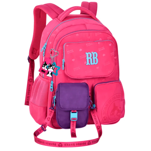 Mochila de costas e de bordo 17,5" Urban Mix Rebecca Bonbon - rosa