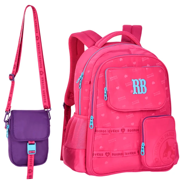 Mochila de costas e de bordo 17,5" Urban Mix Rebecca Bonbon - rosa