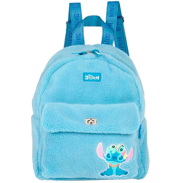 Mochila de costas em pelúcia para passeio Stitch Disney Luxcel