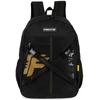 Mochila de costas juvenil preta com detalhes amarelos Free Fire Garena