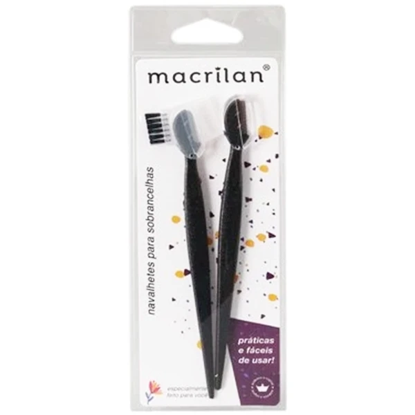 Navalhetes para Sobrancelhas Macrilan com 2
