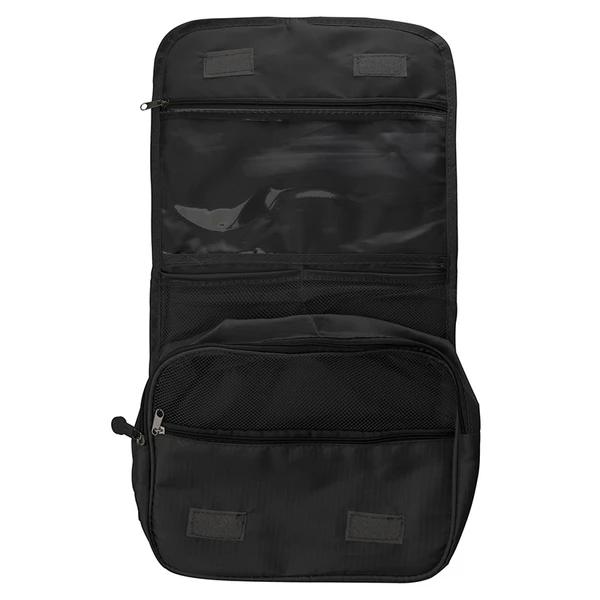 Necessaire com alça fixa e gancho para pendurar durante o uso Lyor