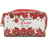 Necessaire estampada com alça removível Amor 17,5x7x9,5